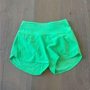 Lululemon Athletica Neon Green Athletic Shorts